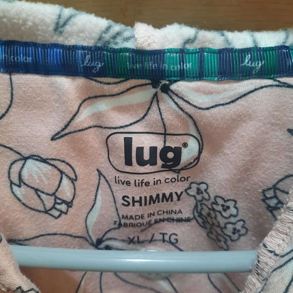 Lug Shimmy Jersey Jacket Pink/Gray Size XL - Picture 3 of 5